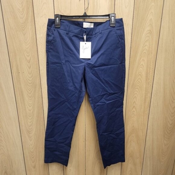 Joie Golda Ankle Pants Blue Dark Navy 6 - Picture 2 of 5